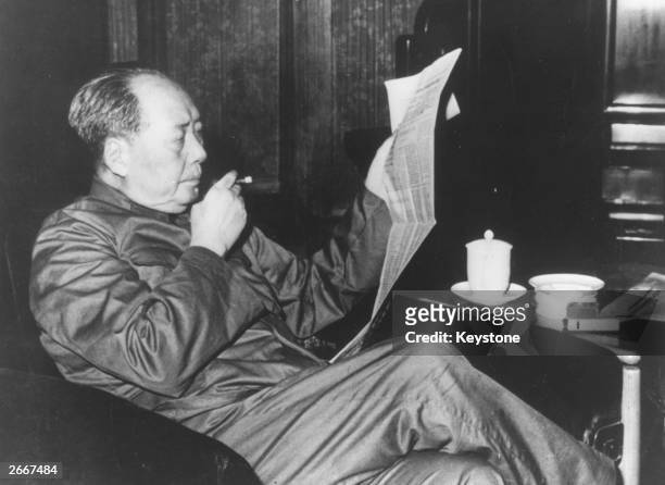 Mao Tse-tung , Chinese Communist leader who was chairman of the Communist party of China and the principal founder of the People's Republic of China,...