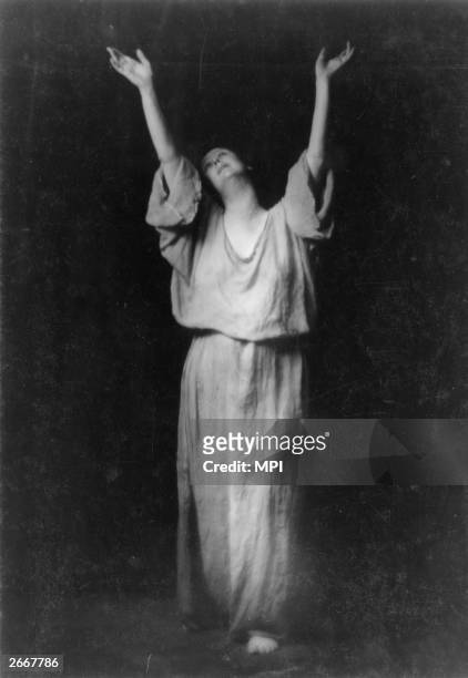 American dancer, Isadora Duncan .