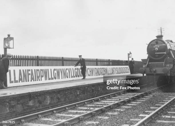 The Welsh railway station with Britain's longest placename, Llanfairpwllgwyngyllgogerychwyrndrobwllllantysiliogogogoch.