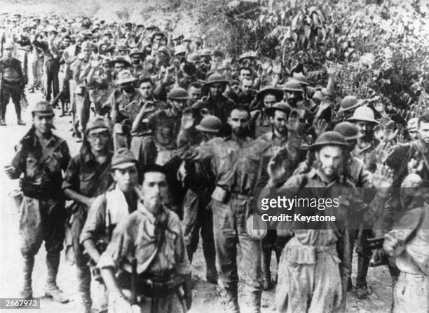 Group of American soldiers captured by the Japanese during the Battle of Java.
