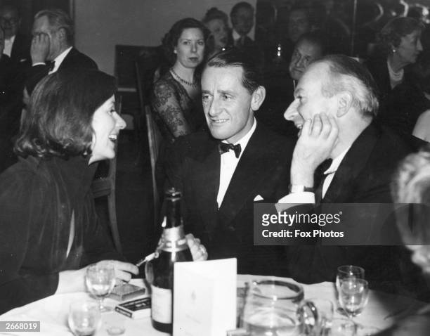 Swedish-American film actress Greta Garbo , with British politician Anthony Head at an Election Night Reception given by newspaper proprietor Lord...