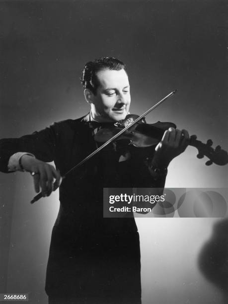 French jazz violinist Stephane Grappelli.