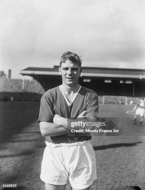 Manchester United left-half Duncan Edwards, 1st October 1956.