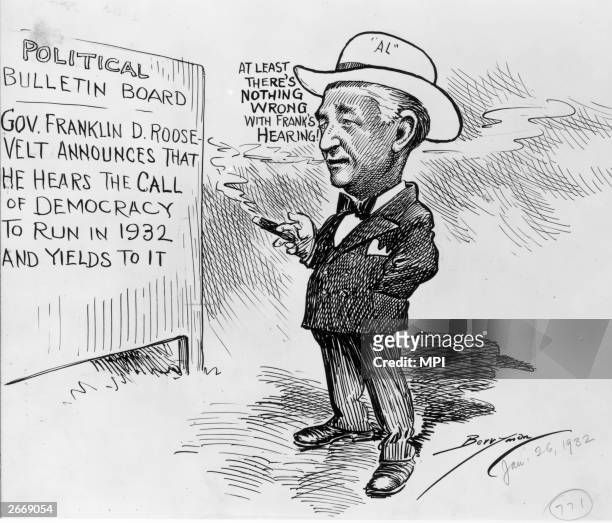Democratic politician Al Smith making a slighting reference to Franklin Delano Roosevelt's disability during the race for the Democratic Party...