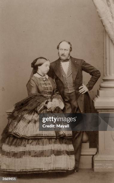 Queen Victoria and her consort Prince Albert just nine months before his early death.