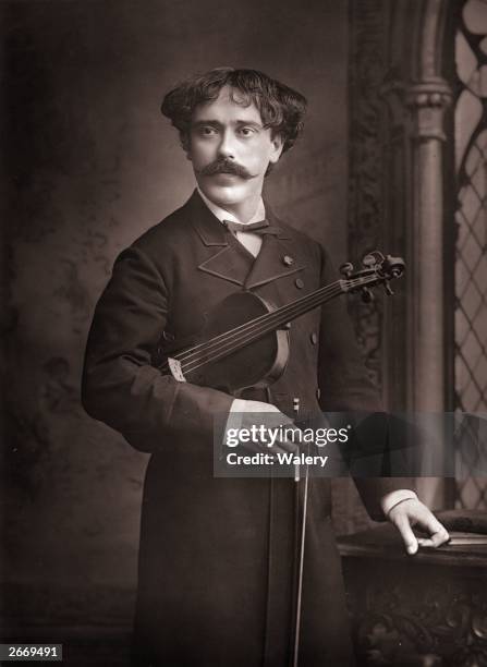 Spanish violinist and composer Pablo Martin Meliton Sarasate y Navascuez , for whom specific works were written by Saint-Saens and Lalo.