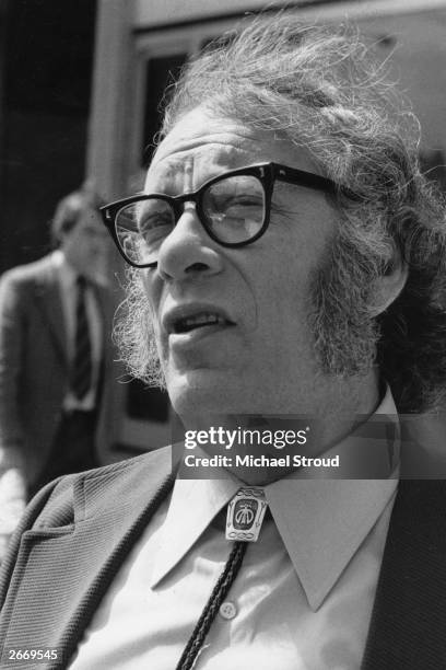 Science fiction writer Isaac Asimov .