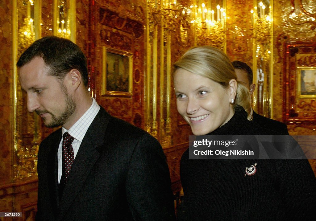 Norwegian Crown Prince And Princess On Official Visit To Russia
