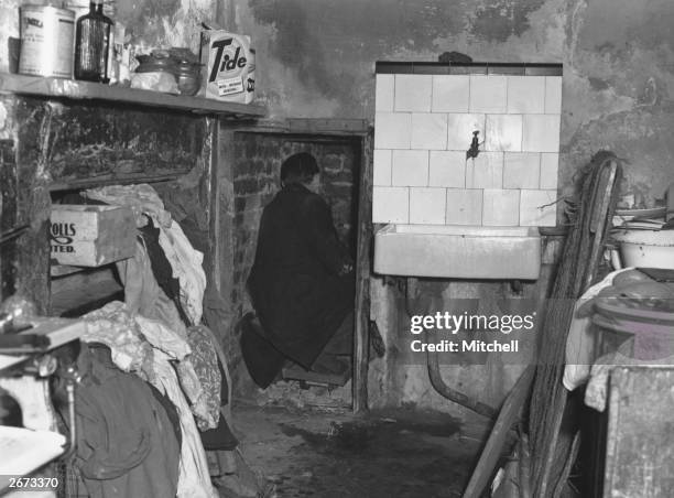 The back room at 10 Rillington Place, Notting Hill, London, where John Christie hid one of his murder victims.