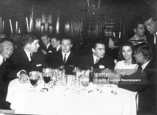 East End gangster Ronnie Kray at a nightclub with society girl Christine Keeler, who gained notoriety for her involvement with war minister John...