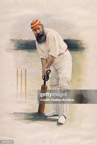 Legendary Gloucestershire, London County and England cricketer William Gilbert Grace .