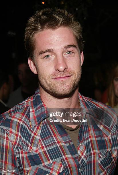 Actor Scott Speedman attends the "Shattered Glass" screening after-party at Hue, October 28, 2003 in New York City.