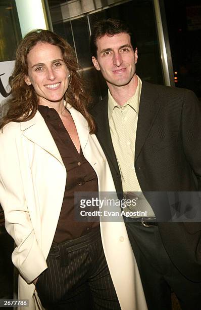 Director Billy Ray and wife Stacy attend a special screening of the new film "Shattered Glass" on October 28, 2003 in New York City.