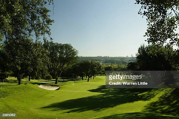General view taken during the first round of the Telefonica Open de Madrid held on October 23, 2003 at the Club de Campo Villa de Madrid, in Madrid,...