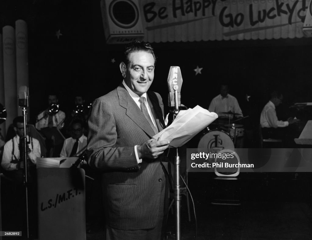Bandleader Guy Lombardo At Mic