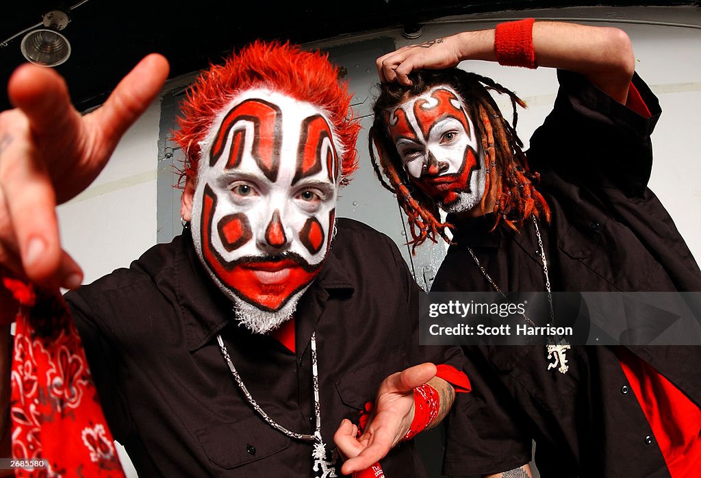 Icp Rappers Rappers Shaggy 2 Dope and Violent J of the Insane Clown Posse pose ...