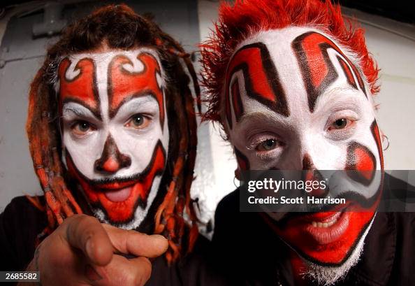 Icp Rappers Rappers Shaggy 2 Dope and Violent J of the Insane Clown Posse pose ...