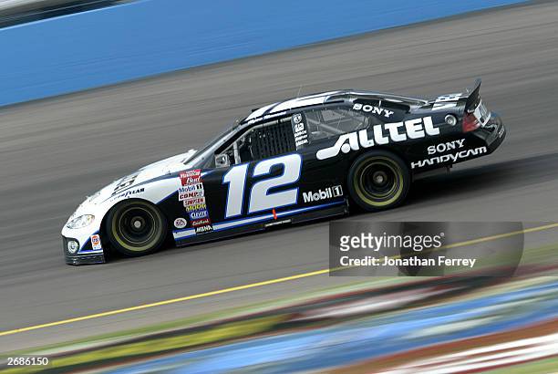 Ryan Newman drives his Penske Racing Dodge during the NASCAR Winston Cup Checker Auto Parts 500 on October 31, 2003 at Phoenix International Raceway...