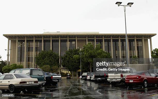 The Alhambra Courthouse, where the murder trial of record producer Phil Spector was continued to a future date, is seen on October 31, 2003 in...