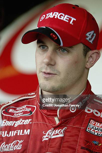 Casey mears driver of the target Ganassi Racing Dodge during the NASCAR Winston Cup Checker Auto Parts 500 on November 1, 2003 at the Phoenix...