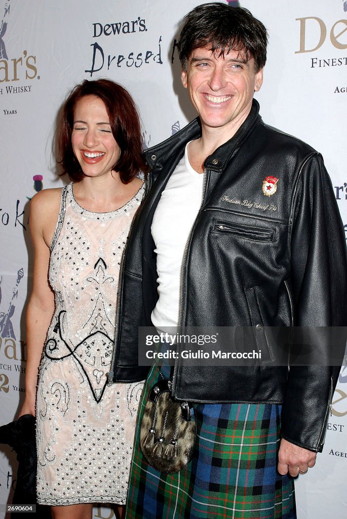 Craig Ferguson and wife Sasha attend the Dressed To Kilt Charity