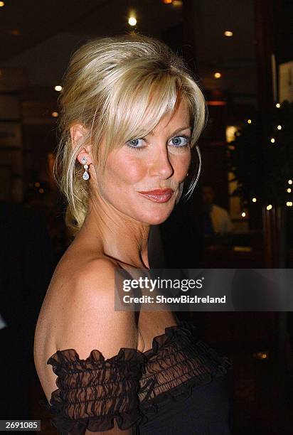 Irish actress Alison Doody O'Reilly attends the Irish Film and Television Awards at the Burlington Hotel on November 1, 2003 in Dublin, Ireland.