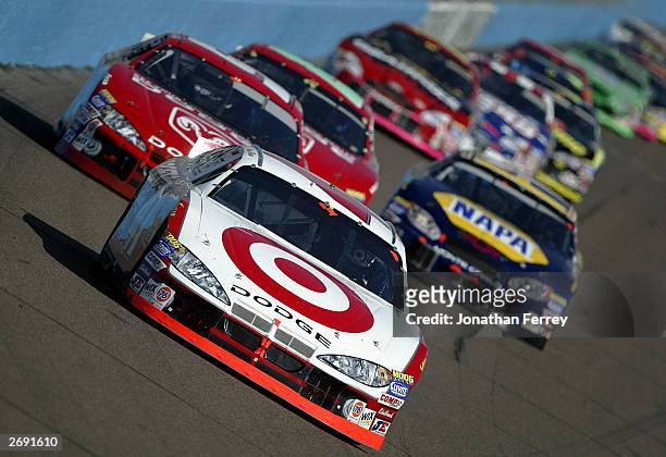 Casey Mears drives his Target Ganassi Racing Dodge during the NASCAR Winston Cup Checker Auto Parts 500 November 2, 2003 at Phoenix International...