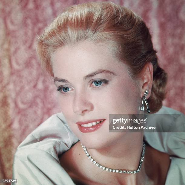 American actress Grace Kelly , who retired from films in 1956 to marry Prince Rainier III of Monaco. She was killed in a car crash in 1982.