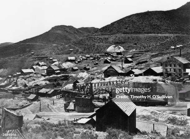 The Gold Hill mining camp in California.