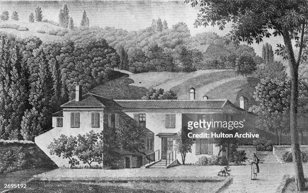 The home of the early romantic Swiss philosopher Jean Jacques Rousseau in Montmorency.
