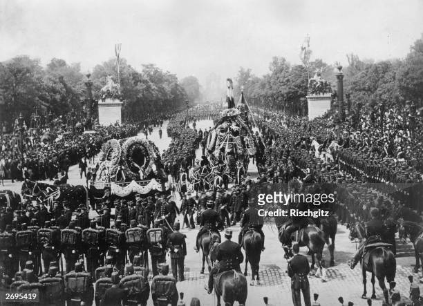 The funeral of French poet, novelist and playwright, Victor Marie Hugo in Paris.