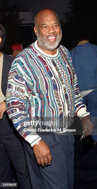 Photographer Howard Bingham attends the film premiere of "Tupac Resurrection" at the Cinerama Dome Theater on November 4, 2003 in Hollywood,...