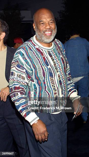 Photographer Howard Bingham attends the film premiere of "Tupac Resurrection" at the Cinerama Dome Theater on November 4, 2003 in Hollywood,...