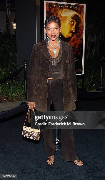 Television host Rolando Watts attends the film premiere of "Tupac Resurrection" at the Cinerama Dome Theater on November 4, 2003 in Hollywood,...