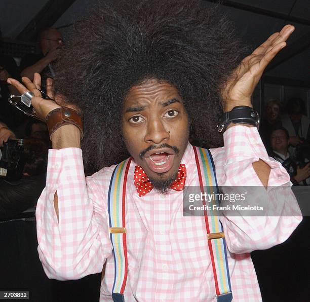 Andre 3000 of OUtkast attends the 2003 MTV Europe Music Awards at Ocean Terminal on November 6, 2003 in Edinburgh, Scotland.