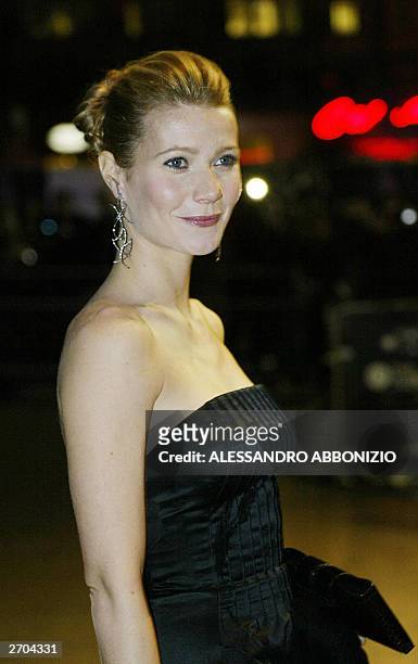 Actress Gwyneth Paltrow arrives for the premiere of the film "Sylvia" at the Odeon, Leicester Square, London, 06 November 2003. The film portrays the...