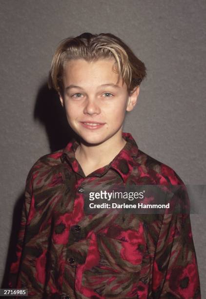 Young American actor Leonardo DiCaprio.