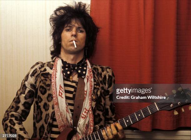 Rhythm guitarist Keith Richards of the Rolling Stones.