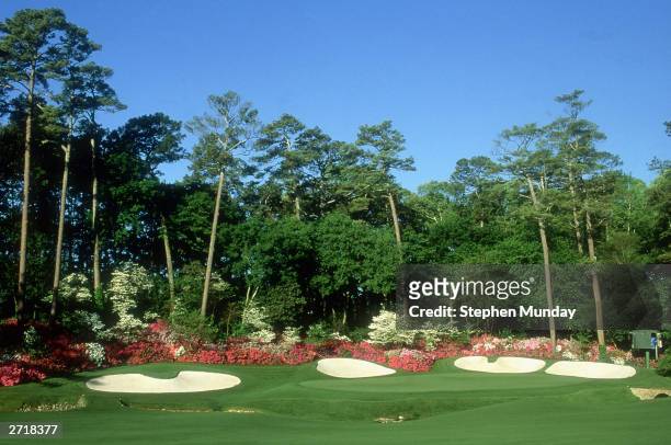 General view of the 13th hole taken during the 2000 US Masters held in April, 2000 at the Augusta National Golf Club, in Augusta, Georgia, USA.