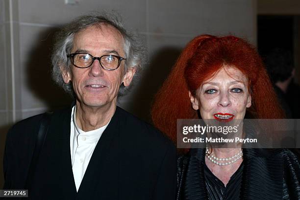 Artists Cristo and Jeanne Claude attend the Americans For The Arts 8th Annual National Arts Awards Gala at the Mandarin Oriental Hotel November 11,...