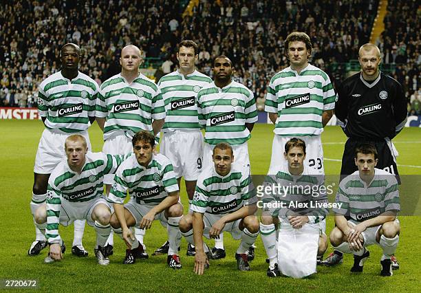 Celtic team group taken before the UEFA Champions League Group A match between Celtic and Anderlecht held on November 5, 2003 at Celtic Park, in...