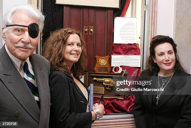 Efrem Zimbalist, Jr., Stephanie Zimbalist, and Hollywood History Museum Donelle Dadigan attend "My Dinner of Herbs" by Efrem Zimbalist, Jr event at...