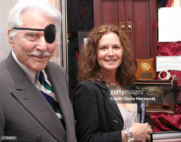 Stephanie Zimbalist, Jr. And Efrem Zimbalist, Jr. Attend "My Dinner of Herbs" event at The Hollywood History Museum on November 11, 2003 in...