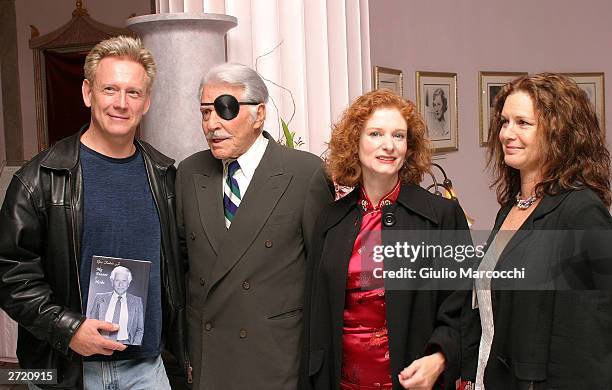 Actors Bruce Davison, Efrem Zimbalist, Jr., Lisa Pelikan and Stephanie Zimbalist, Jr. Attend "My Dinner of Herbs" event at The Hollywood History...
