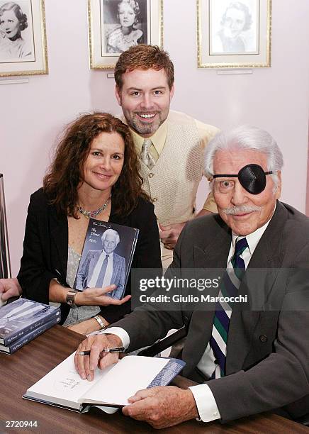 Stephanie Zimbalist, Jr., Harlan Boll and Efrem Zimbalist, Jr. Attend "My Dinner of Herbs" event at The Hollywood History Museum on November 11, 2003...