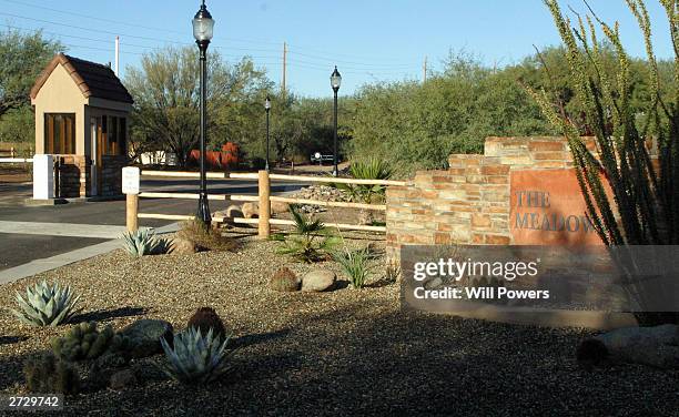 The Meadows a residential drug rehabilitation center is seen November 14, 2003 in Wickenburg, Arizona.