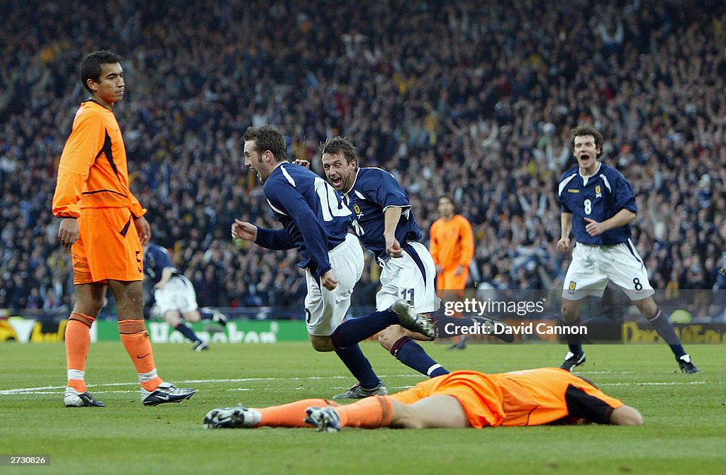 James McFadden Celebrates