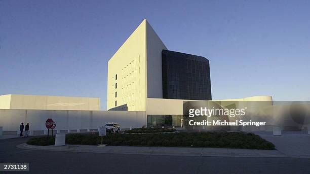 The John F. Kennedy Library and Museum, designed by architect I.M. Pei, is seen on November 14, 2003 in Boston, Massachusetts. The library is...