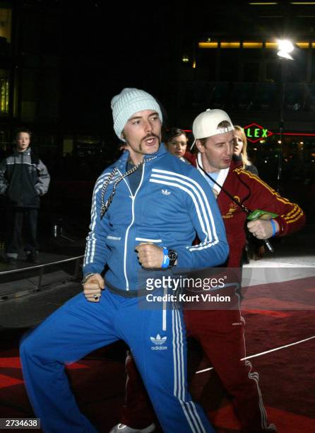 German comedians Erkan and Stefan attend the German premiere of "Finding Nemo" on November 16, 2003 in Berlin, Germany.