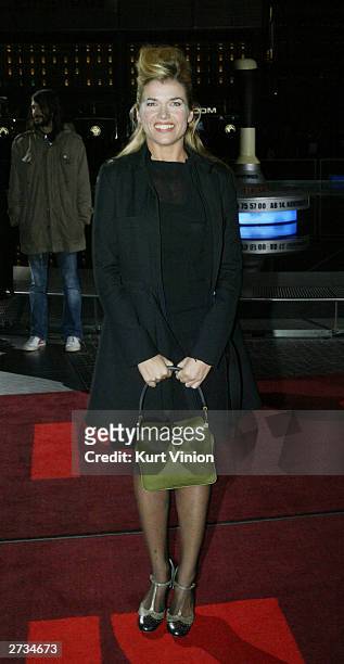 German actress and comedian Anke Engelke attends the German premiere of "Finding Nemo" on November 16, 2003 in Berlin, Germany.